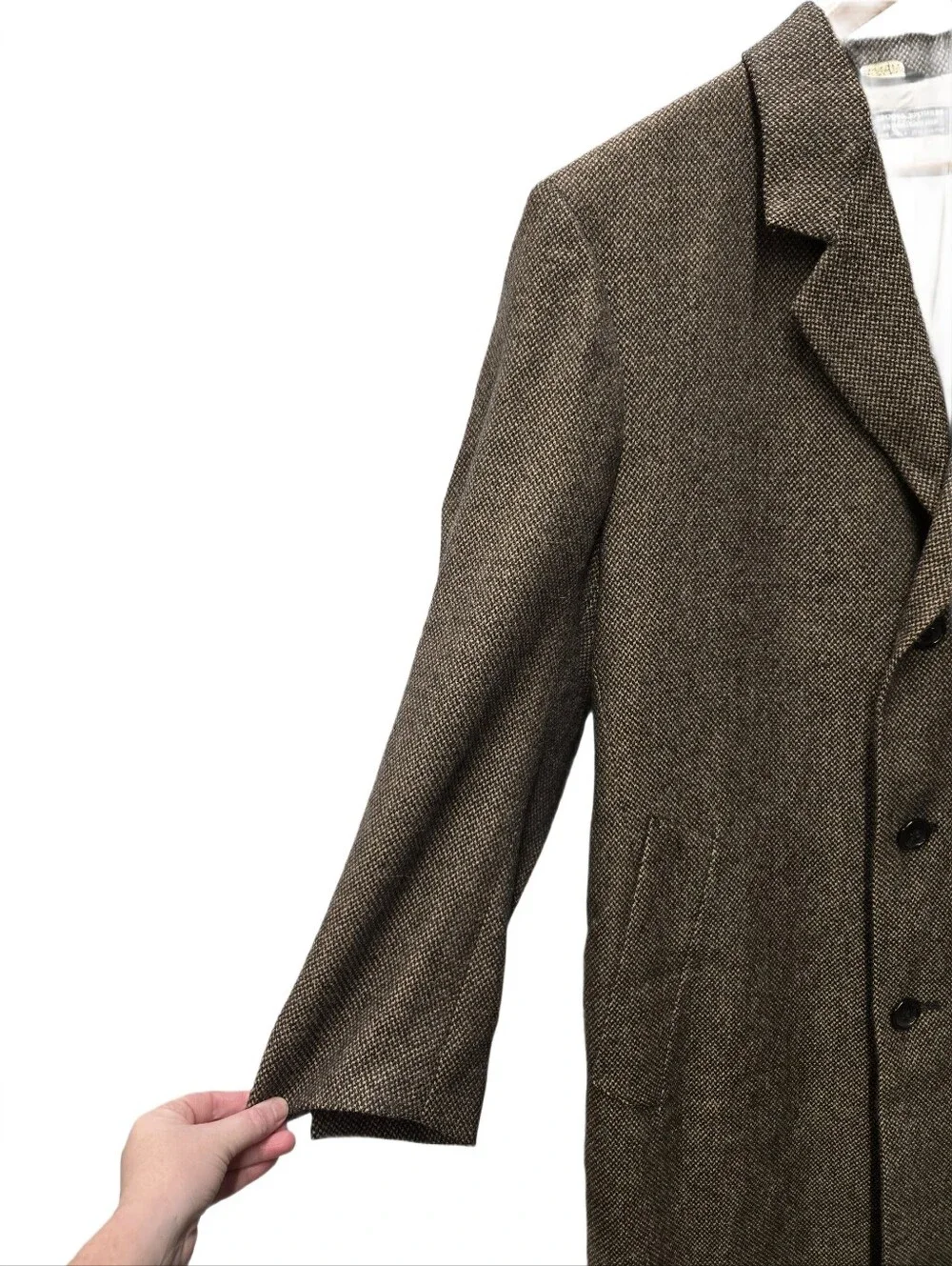 Brooks Brothers Tweed Wool Overcoat